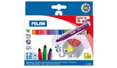 Flamastry Mini 12 kolorów MILAN