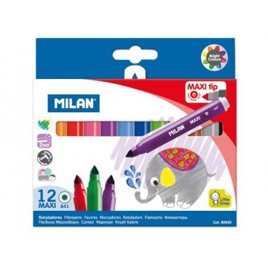 Flamastry Mini 12 kolorów MILAN