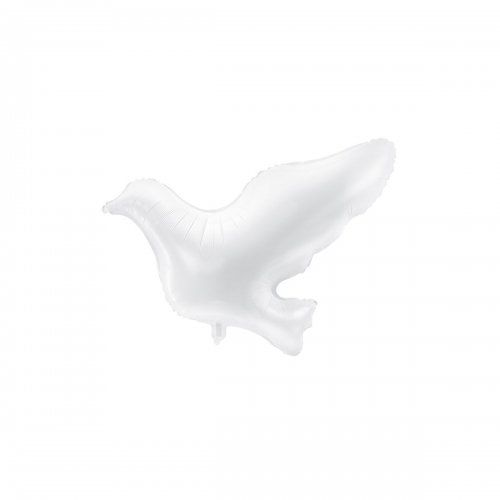 Balon foliowy biały gołąb ok. 77x66cm GODAN - Kliknij na obrazek aby go zamknąć