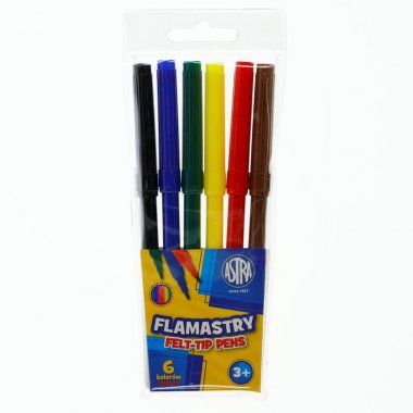 Flamastry 6 kolorów ASTRA