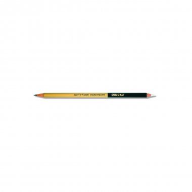 Ołówek dwustronny kredkowy czarno-srebrny 2B KOH-I-NOOR