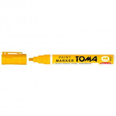 Marker olejowy żółty 4,5mm okrągła końcówka Toma