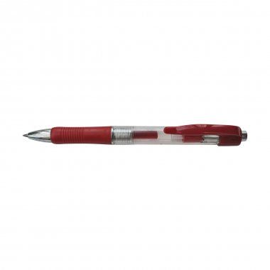 Długopis czerwony żelowy automatyczny Titanum G-7i
