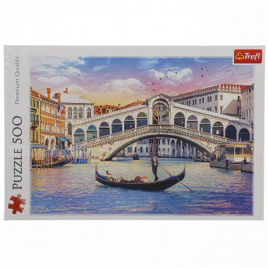 Puzzle 500 Most Rialto w Wenecji Trefl