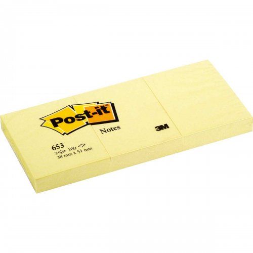 Notes samoprzylepny Post-it żółty 3x100k - Kliknij na obrazek aby go zamknąć