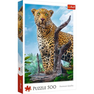 Puzzle 500 Dziki Lampart Trefl