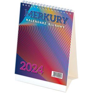 Kalendarz biurkowy 152x225mm Merkury 2024