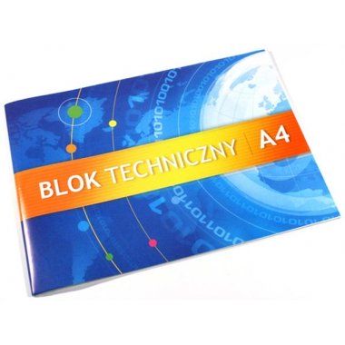 Blok techniczny A4 10k 240g KRESKA