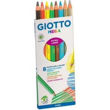 Kredki ołówkowe 8 kolorów GIOTTO