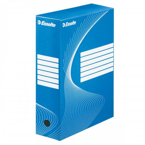 Pudło archiwizacyjne kartonowe A4 niebieskie 100x245x345mm Esselte Boxy - Kliknij na obrazek aby go zamknąć