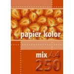 Papier ksero kolorowy A4 mix 250 arkuszy 80g/m