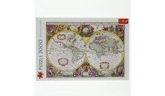 Puzzle 2000 Stara mapa świata 1630r. TREFL