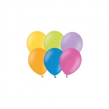 Balony gumowe pastelowe mix 100 szt 10 cali