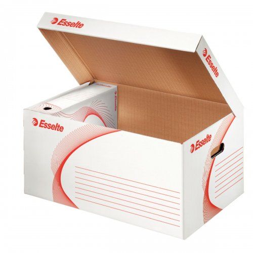 Pudło archiwizacyjne/kontener kartonowe A4 białe 365x255x550mm Esselte Boxy - Kliknij na obrazek aby go zamknąć