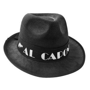 Kapelusz czarny Al Capone Godan
