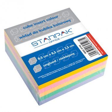 Kostka papierowa nieklejona Starpak kolorowa 85x85x35mm