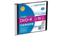 Płyta DVD+R 4,7GB X16 Esperanza Slim Case pudełko