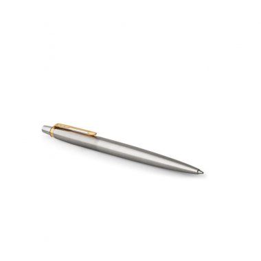 Długopis Parker Jotter stalowy, złote wykończenia
