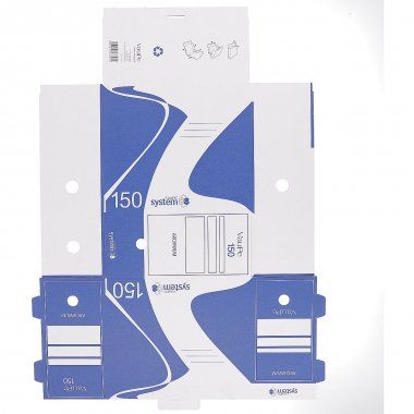 Pudło archiwizacyjne kartonowe A4 niebieskie 150x290x330mm Vaupe