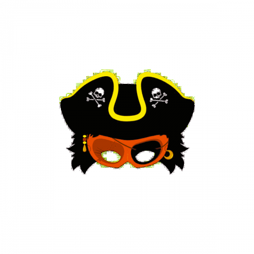 Maska Piraci 2 szt - Kliknij na obrazek aby go zamknąć
