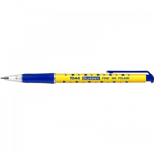 Długopis niebieski automatyczny 0,7mm w gwiazdki TOMA Sunny - Kliknij na obrazek aby go zamknąć