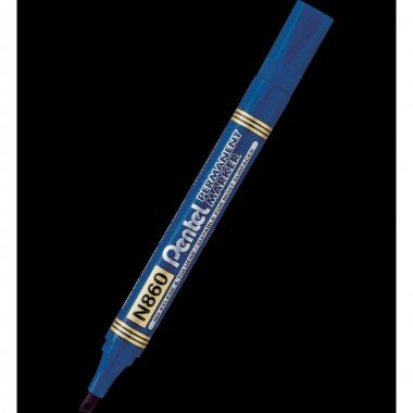 Marker permanentny niebieski 1,5-4,5mm ścięta końcówka Pentel