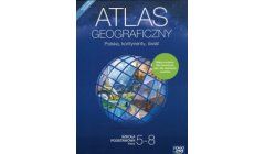 Atlas geograficzny 5-8 Polska, kontynenty, świat NOWA ERA 2020