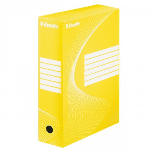 Pudło archiwizacyjne kartonowe A4 żółte 100x245x345mm Esselte Boxy - Kliknij na obrazek aby go zamknąć
