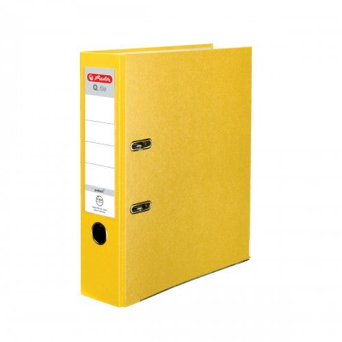 Segregator dźwigniowy A4 80mm żółty Herlitz Q.file Standard - Kliknij na obrazek aby go zamknąć