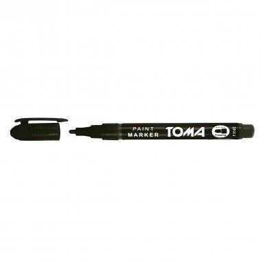 Marker olejowy czarny 1,5mm okrągła końcówka Toma