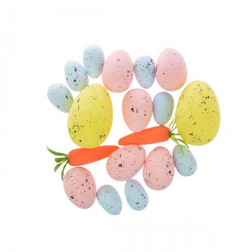 Jajka wielkanocne ze styropianu nakrapiane kolorowe 18szt - Kliknij na obrazek aby go zamknąć