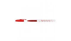 Długopis czerwony 0,5mm w gwiazdki Toma