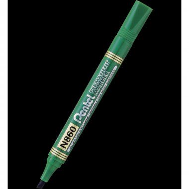 Marker permanentny zielony 1,2-4,5mm ścięta końcówka Pentel