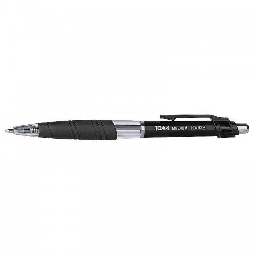 Długopis czarny automatyczny 1mm TOMA - Kliknij na obrazek aby go zamknąć