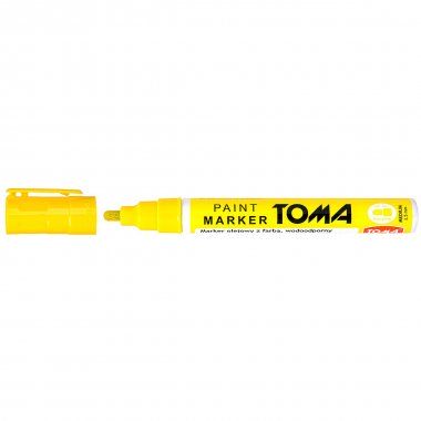 Marker olejowy żółty neonowy 4,5mm okrągła końcówka Toma