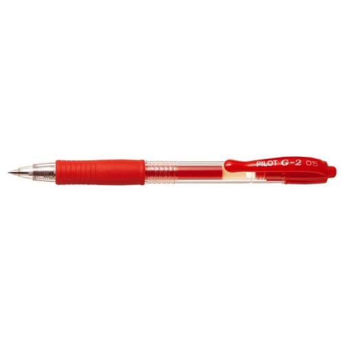 Długopis żelowy Pilot G-2 0.5mm czerwony - Kliknij na obrazek aby go zamknąć