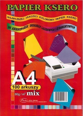 Papier ksero kolorowy 5 kolorów A4 100 arkuszy 80g/m - Kliknij na obrazek aby go zamknąć